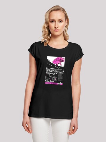 F4NT4STIC Shirt 'Pink Floyd Le Stade Olympique' in Zwart: voorkant