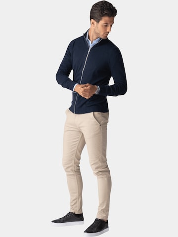 TEESHOPPEN Knit Cardigan in Blue