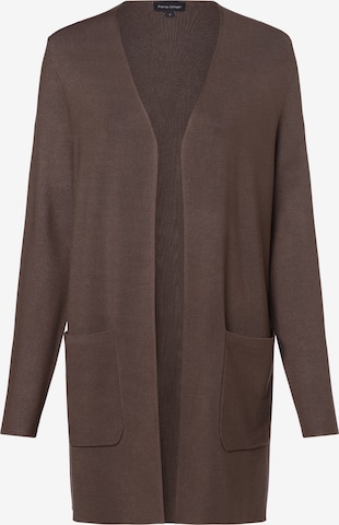 Franco Callegari Knit Cardigan in Brown: front