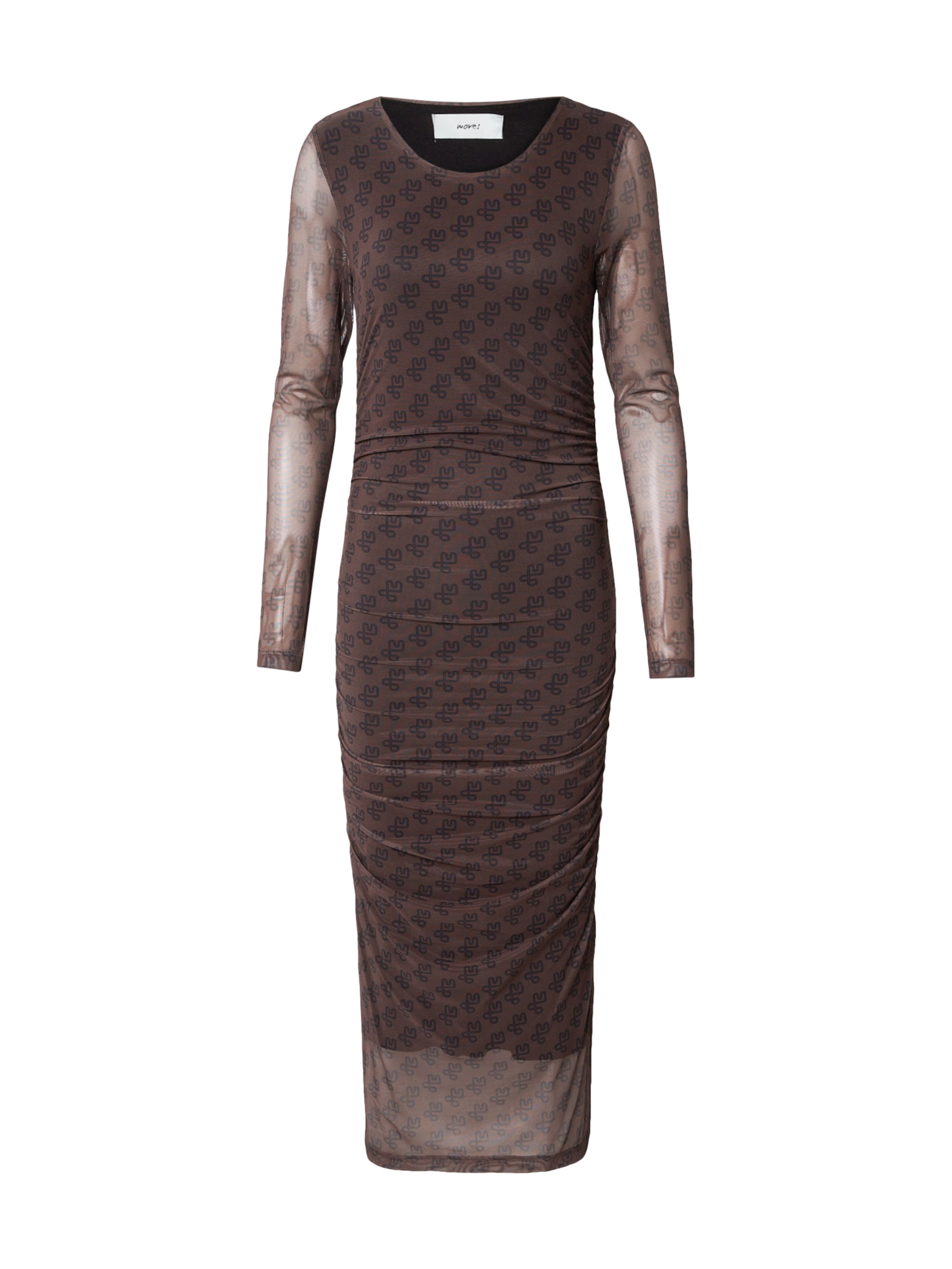 Moves Kleid 'Debina' in braun / schwarz, Produktansicht