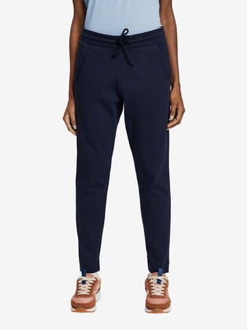 ESPRIT Tapered Broek in Blauw: voorkant