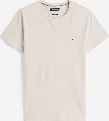 T-Shirt TOMMY HILFIGER en beige : devant