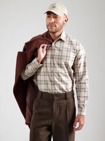 ANNARR Regular fit Button Up Shirt 'ANRASLUND' in Beige: front