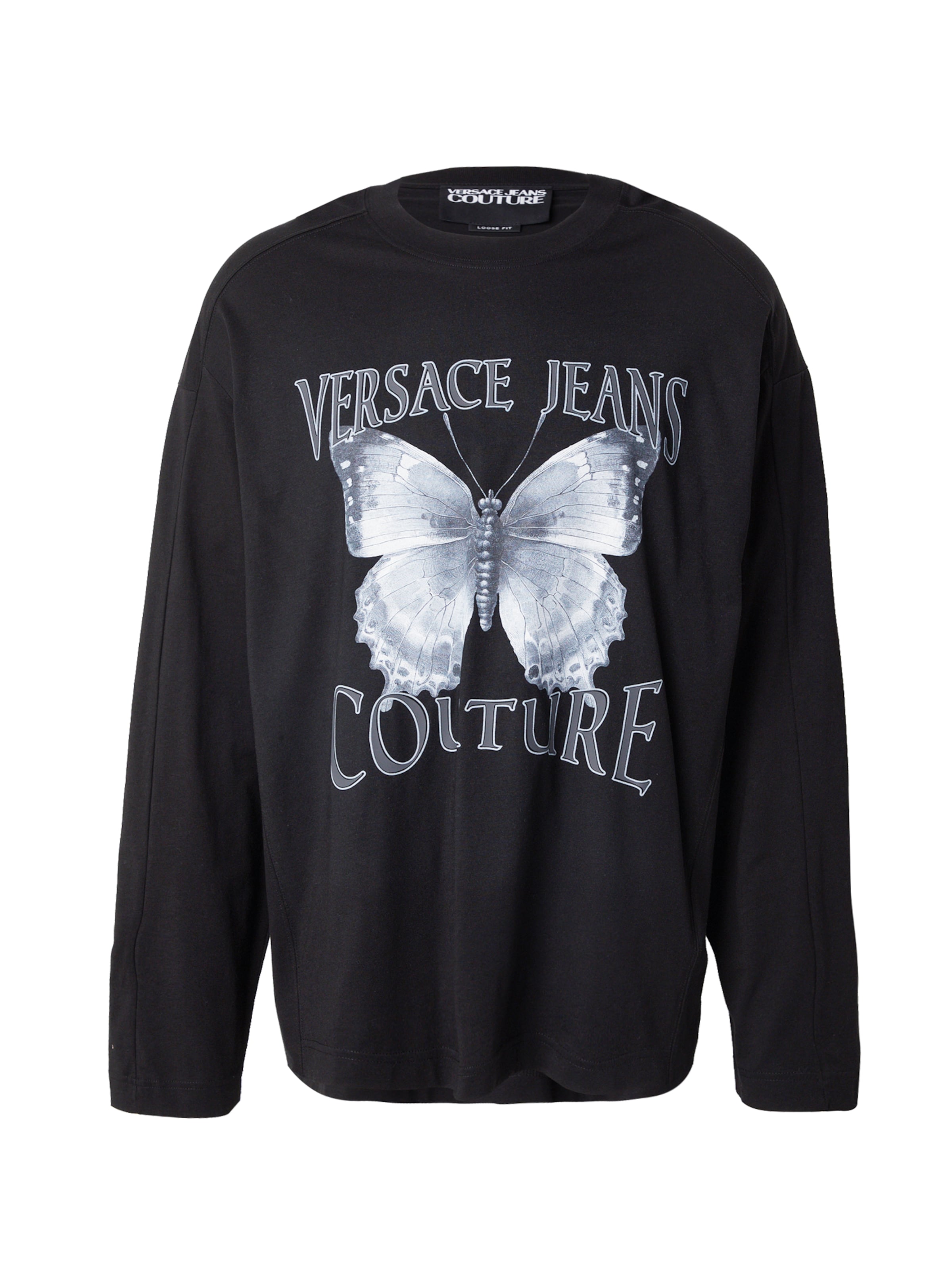 Versace Jeans Couture - Camiseta en negro: frente