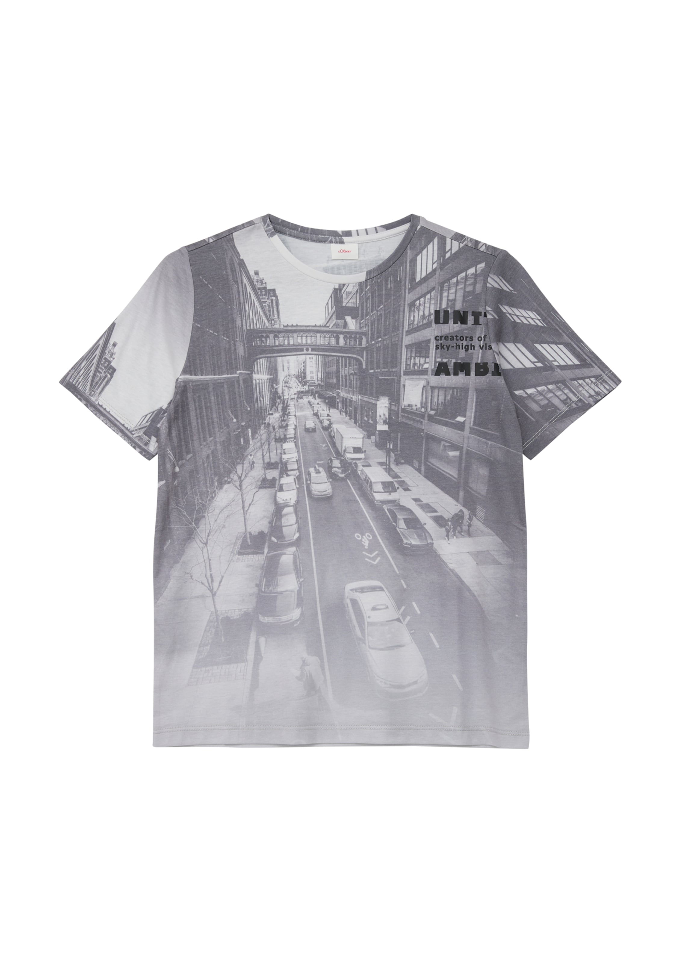 T-Shirt s.Oliver en gris : devant