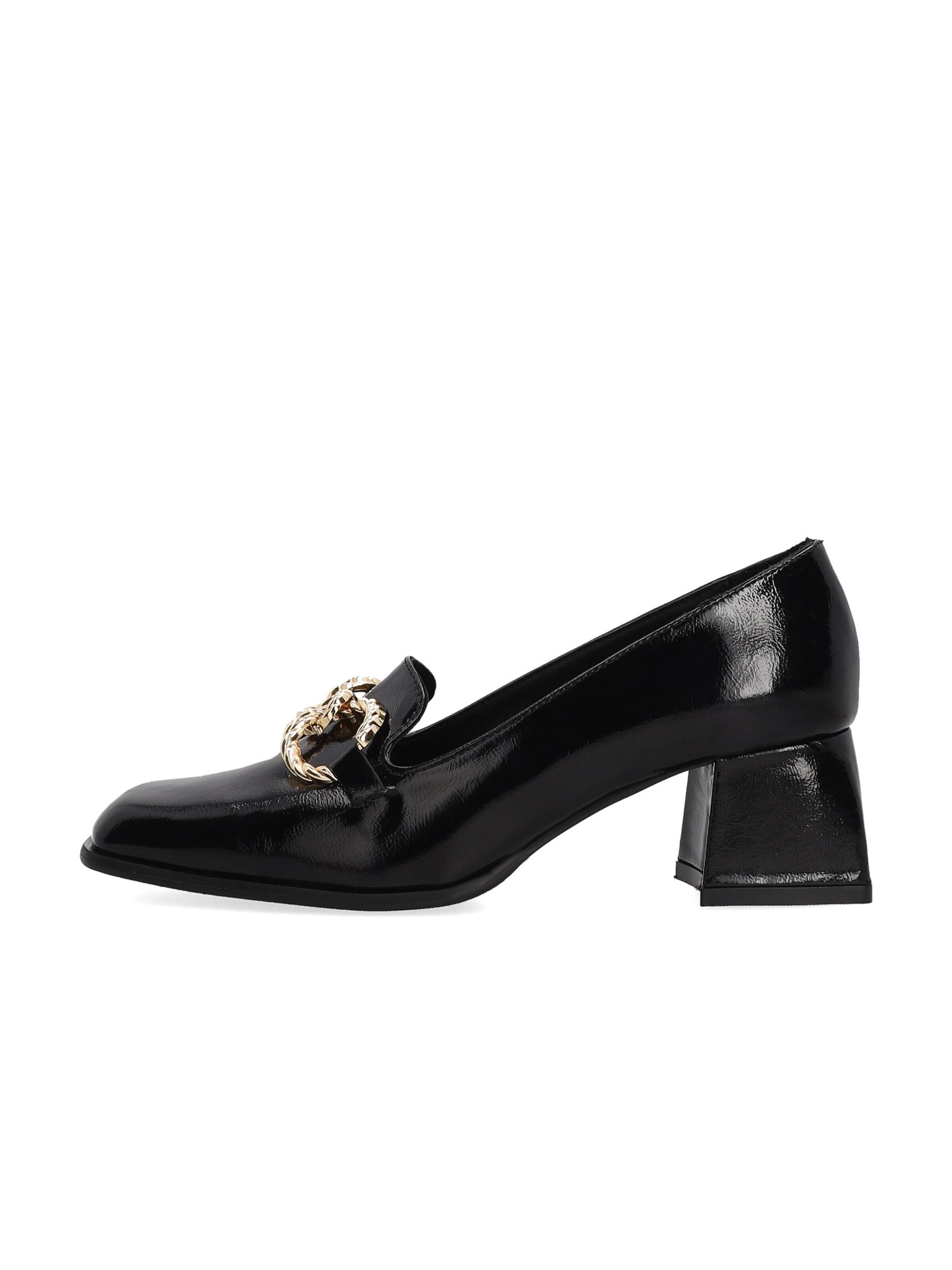 VENEZIA Moccasin in Black: front