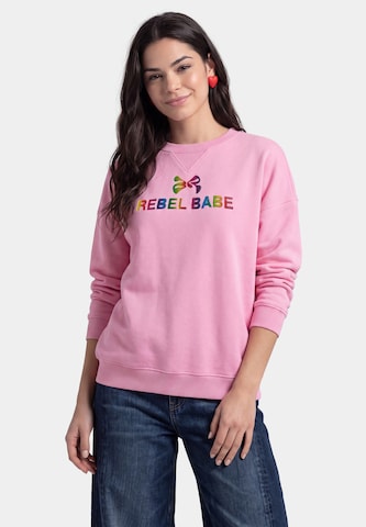 MYMO - Sweatshirt em rosa: frente