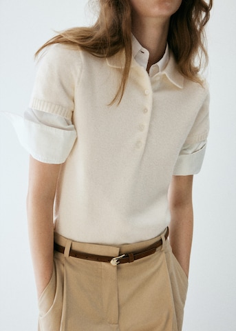 Pullover 'MANDARIN' di MANGO in beige