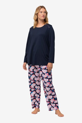 Pyjama Ulla Popken en bleu : devant