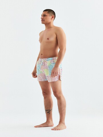 Rockupy Badeshorts 'Sven'‌‌‌ in Weiß