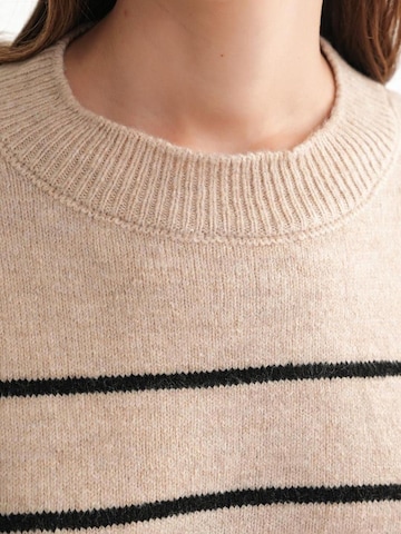 Pull-over oversize MixRay en beige