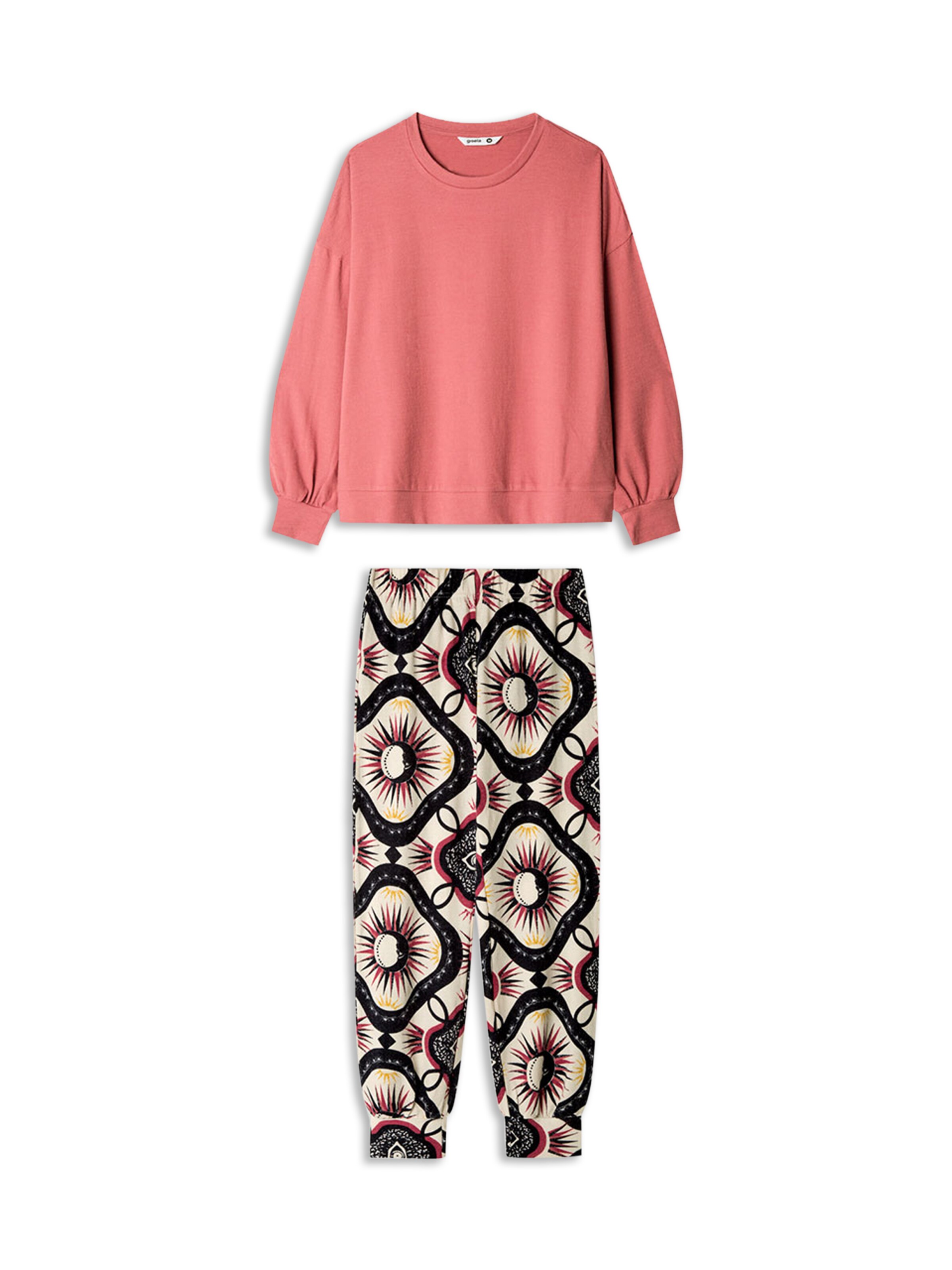 Pigiama 'Set' di Gisela in rosa: frontale