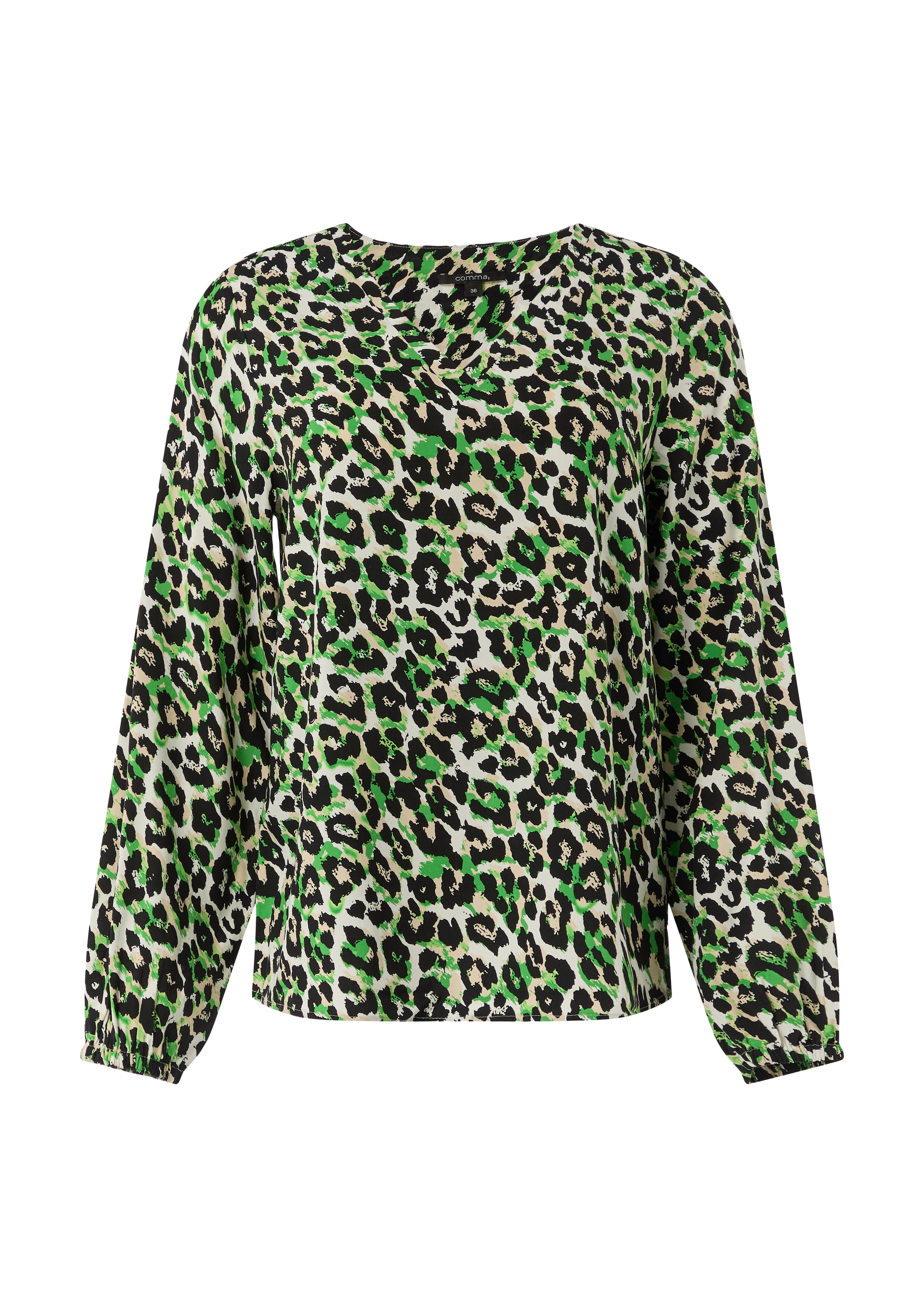 COMMA Blouse in Groen: voorkant