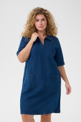KAFFE CURVE Dress 'KCLaurie' in Blue: front