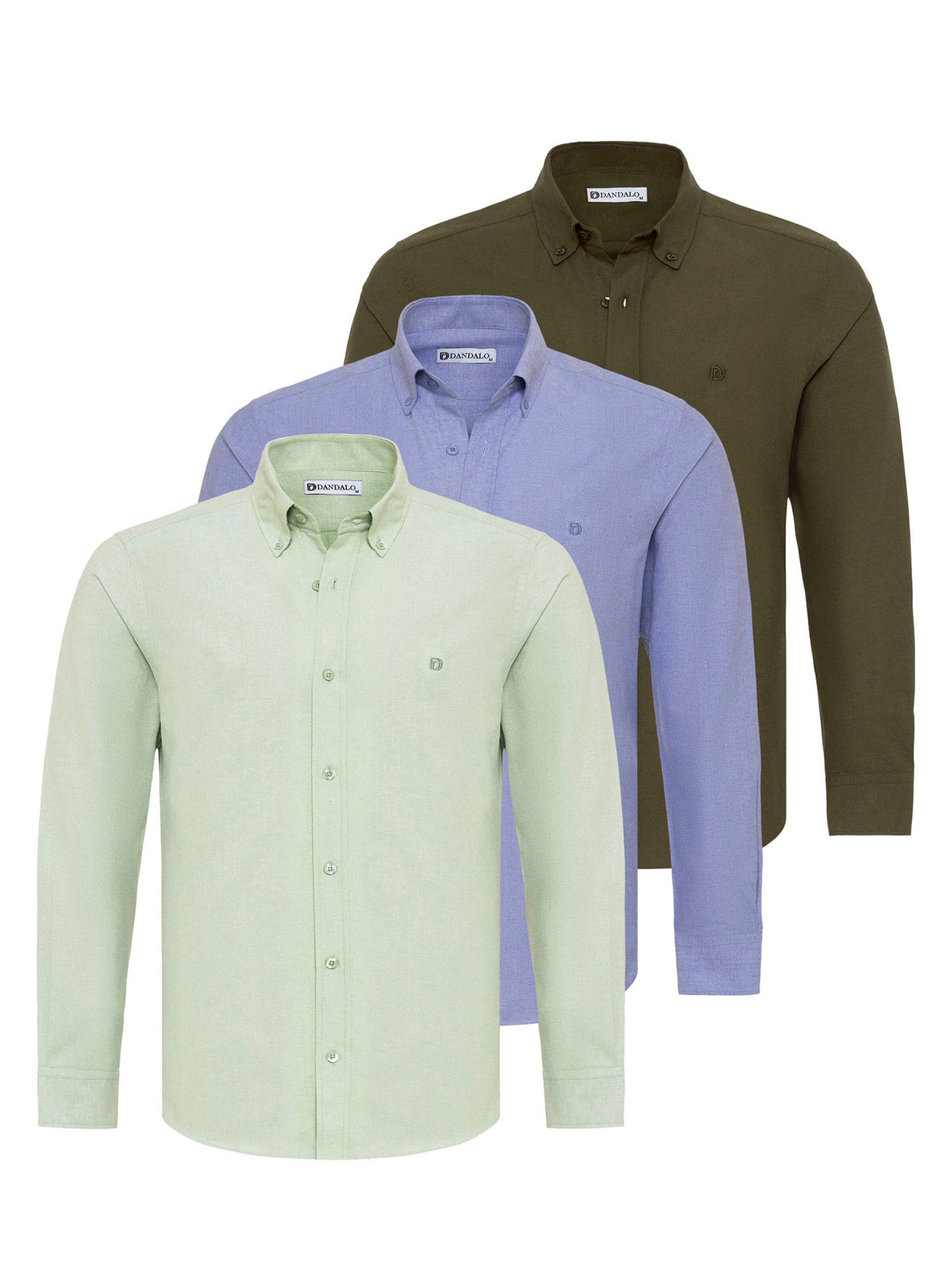 Dandalo Regular fit Overhemd in Blauw: voorkant