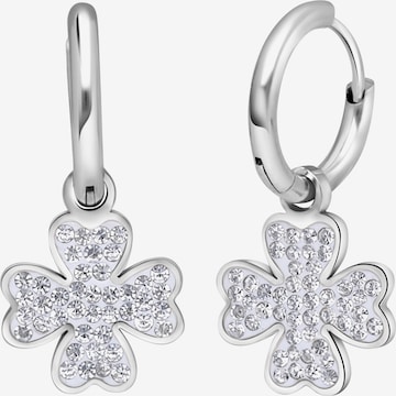 Lucardi Ohrringe in Silber: Vorderseite