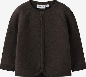 NAME IT Gebreid vest in Bruin: voorkant