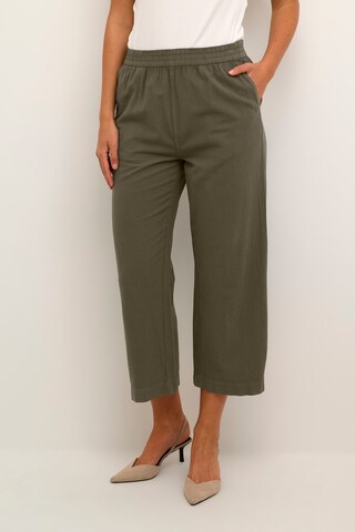 Kaffe Wide leg Pants 'Naya' in Green