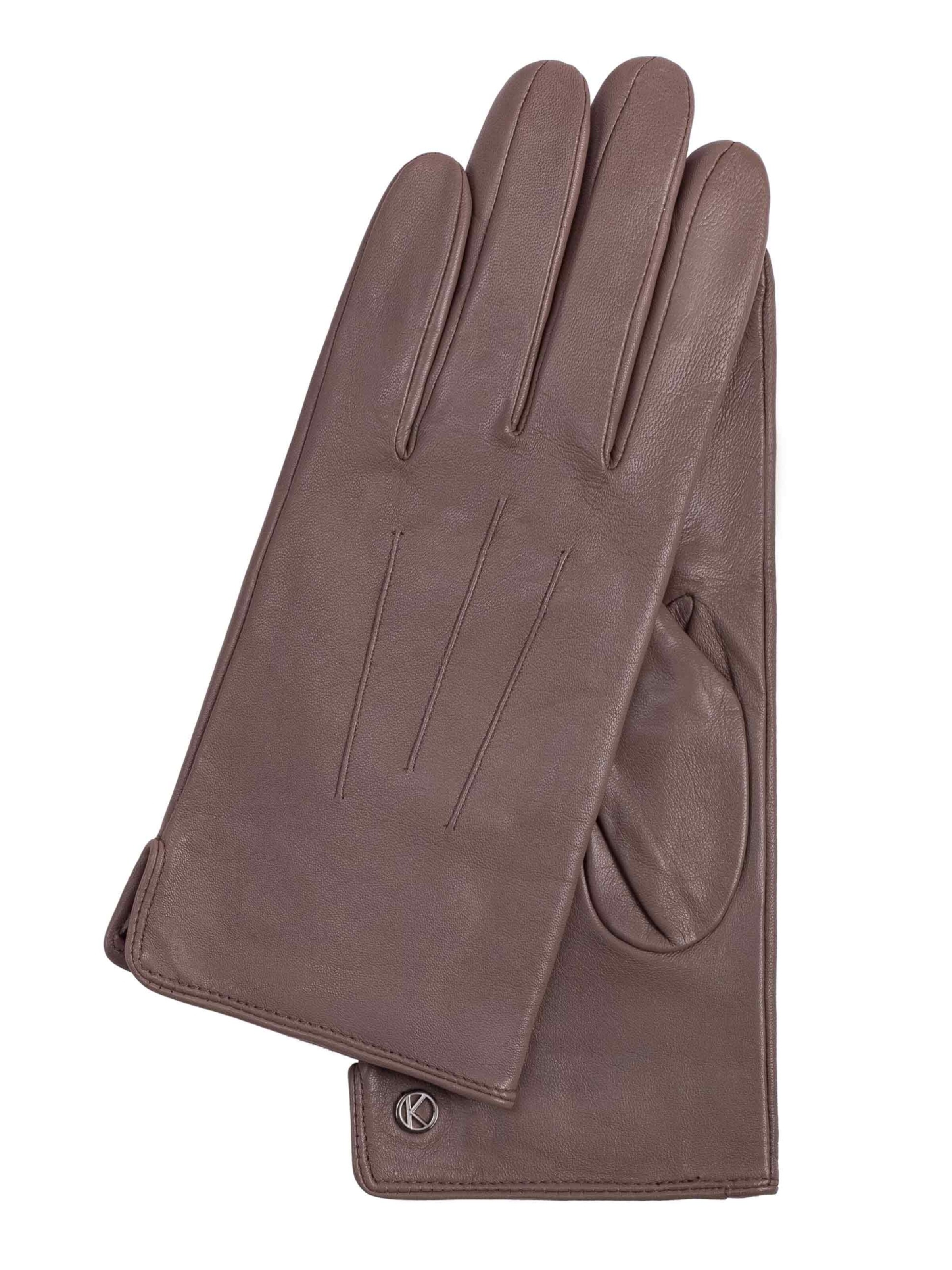 KESSLER Full Finger Gloves 'CARLA' in Grey: front