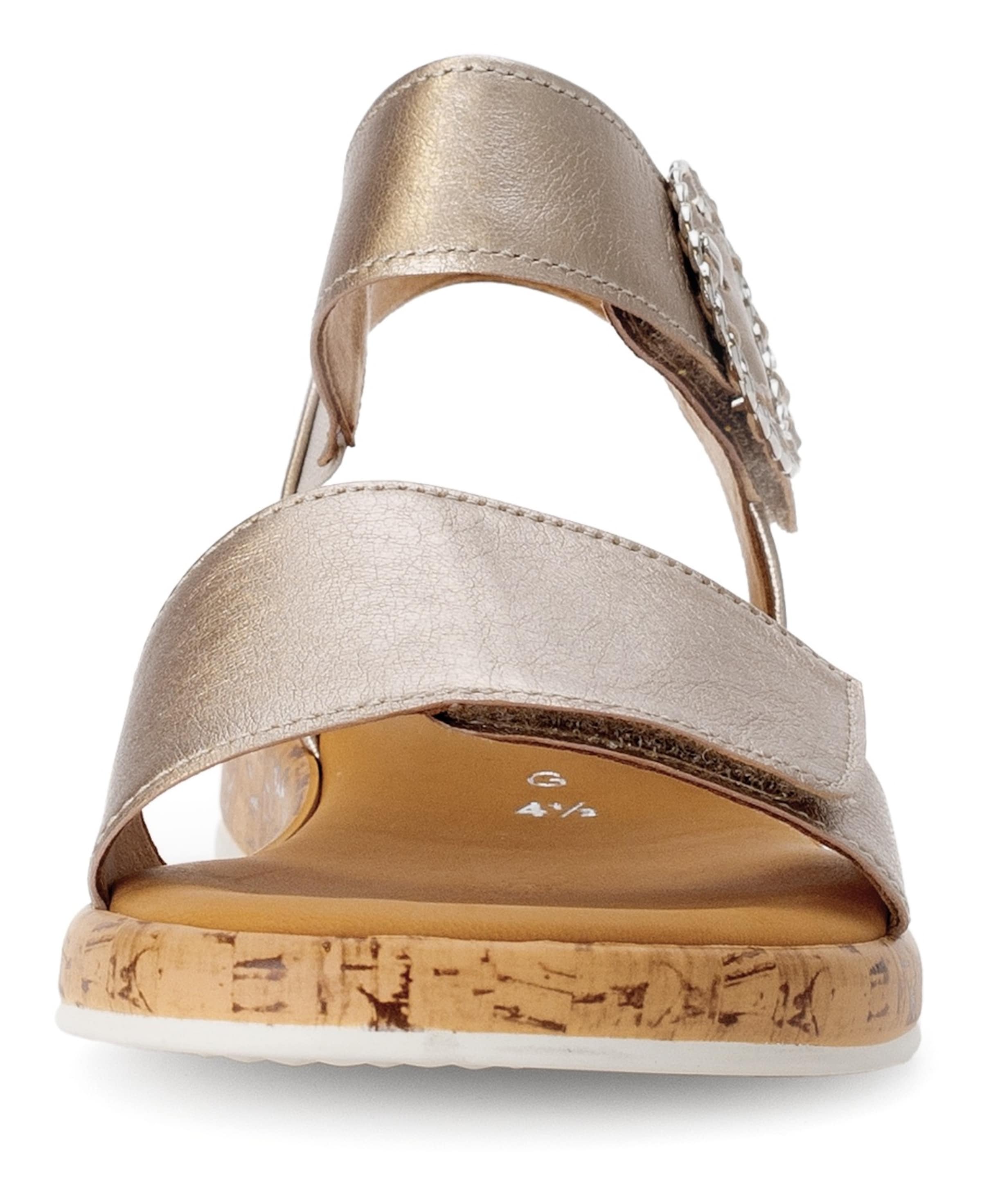 GABOR Strap sandal in Gold
