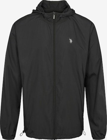 U.S. POLO ASSN. Between-season jacket 'UMOwe' in Black: front