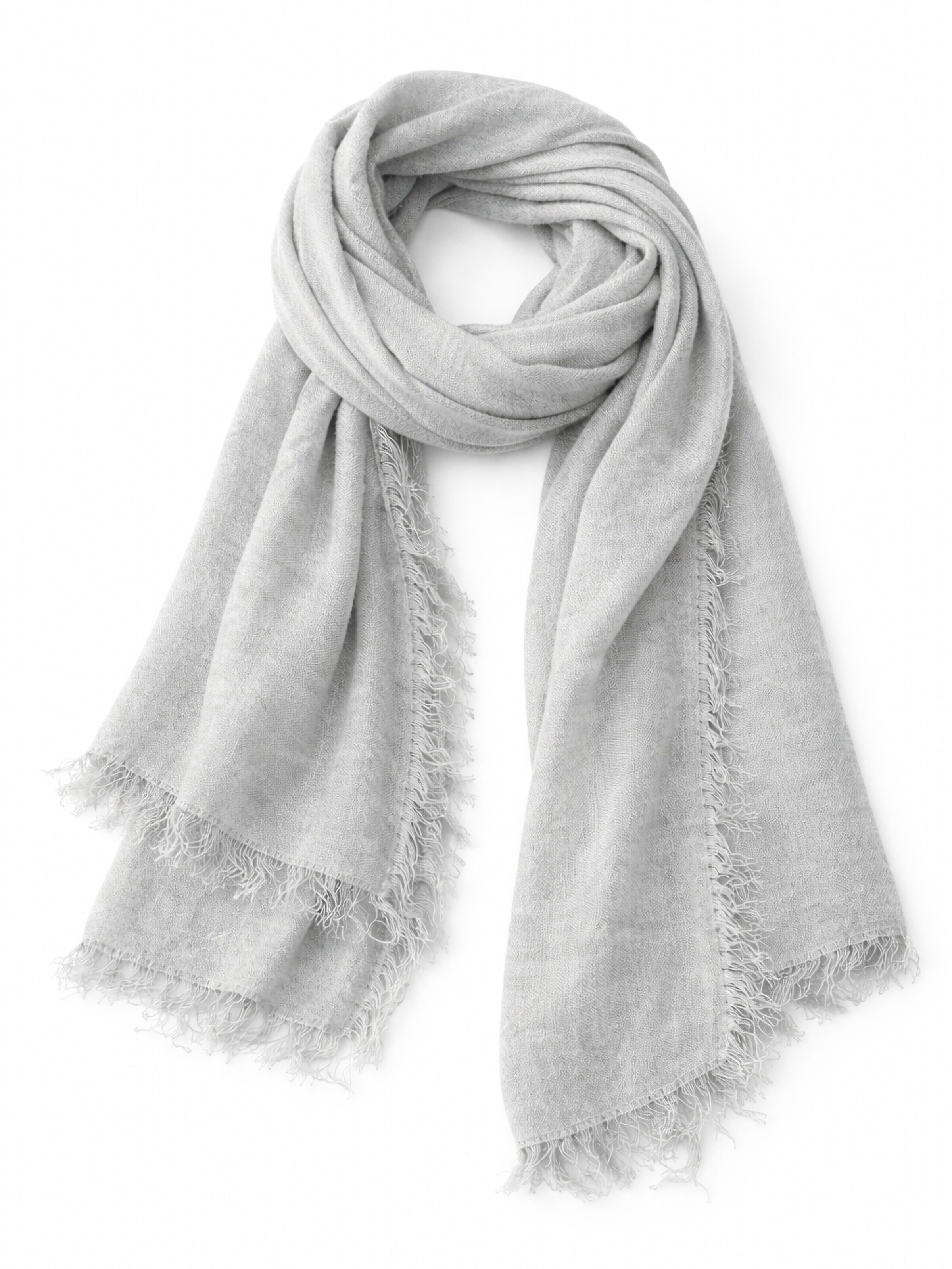 COLLEZIONE ALESSANDRO Scarf 'Schmeichler' in Grey: front