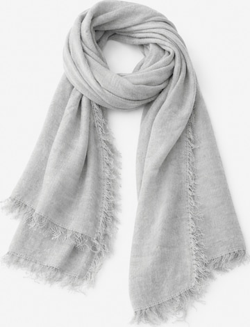 COLLEZIONE ALESSANDRO Scarf 'Schmeichler' in Grey: front