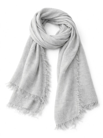COLLEZIONE ALESSANDRO Scarf 'Schmeichler' in Grey: front
