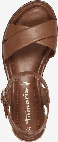 Tamaris Dames 1-28205-42 platte sandalen, cognac, 42 EU Tamaris Dames 1-28205-42 platte sandalen, cognac, 42 EU