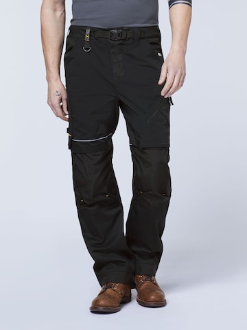 Expand Regular Cargo Pants in Black: front