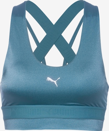 PUMA Bustier Sports-BH i blå: forside