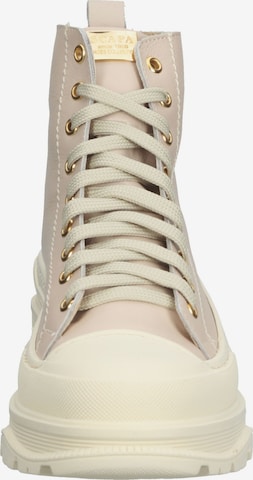 SCAPA Lace-Up Ankle Boots in Beige