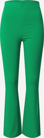 EDITED Flared Broek 'Benni' in Groen: voorkant