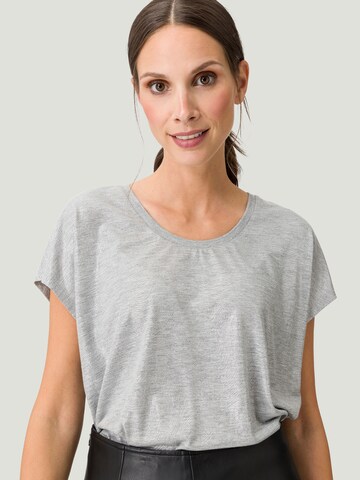 zero T-Shirt mit Alloverdruck in Grau