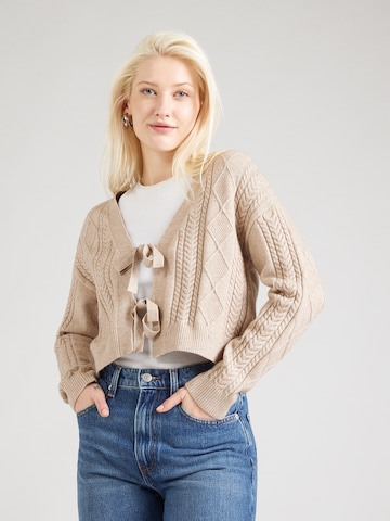ONLY Knit cardigan 'ONLFIA' in Brown: front