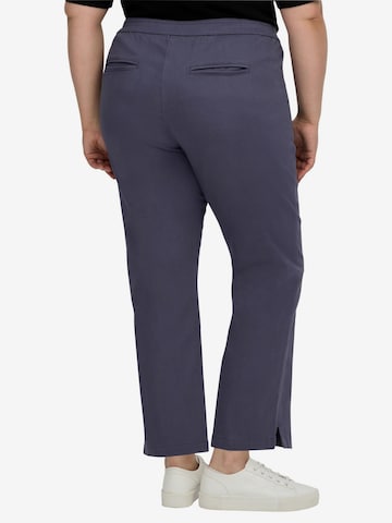 SHEEGO Regular Pleat-Front Pants in Blue