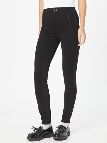 GUESS Slim fit Pants in Black: front