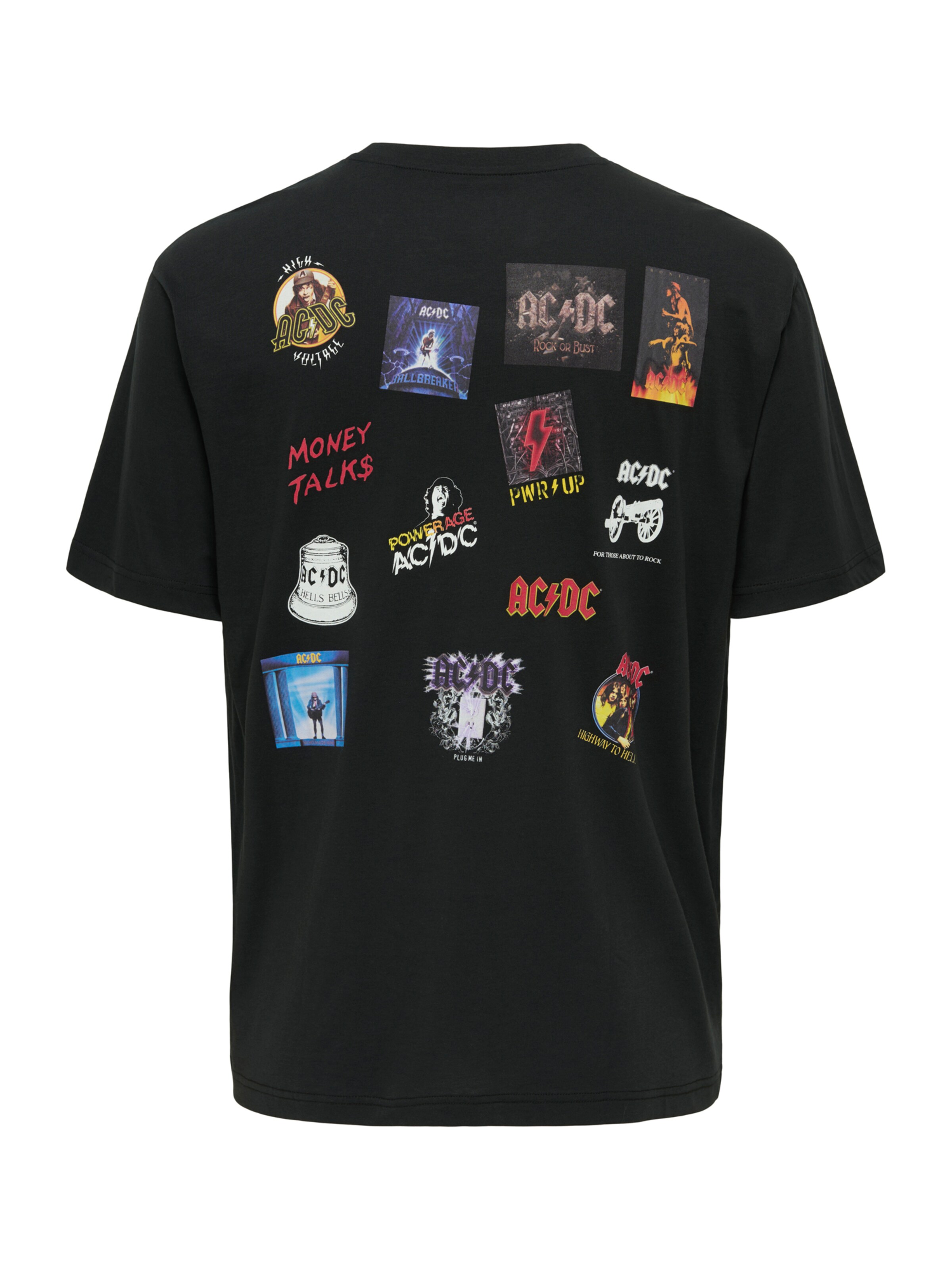 Tricou 'ONSACDC' de la Only & Sons pe negru