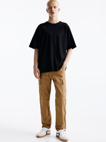 Pull&Bear Regular Pants in Brown