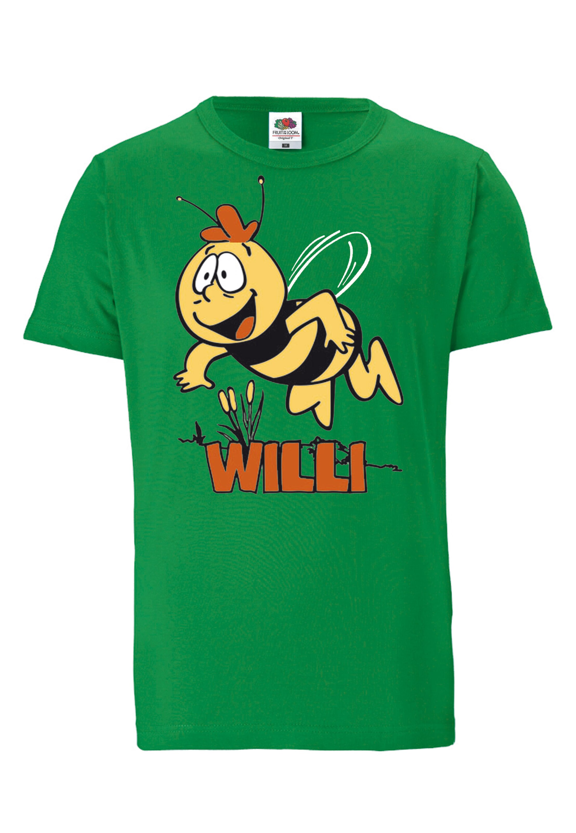 Männer Shirts LOGOSHIRT T-Shirt 'Die Biene Maja – Willi' in Grün - YP23098 Männer Shirts LOGOSHIRT T-Shirt 'Die Biene Maja – Willi' in Grün - YP23098
