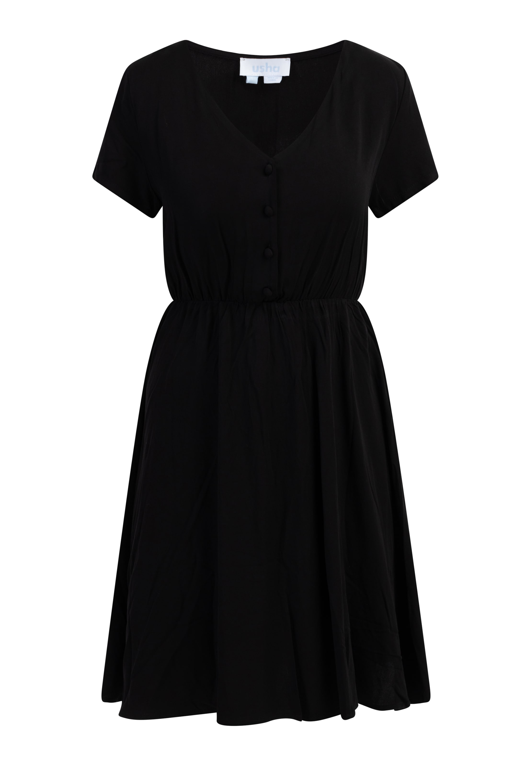 usha BLUE LABEL Letné šaty - Čierna: predná strana