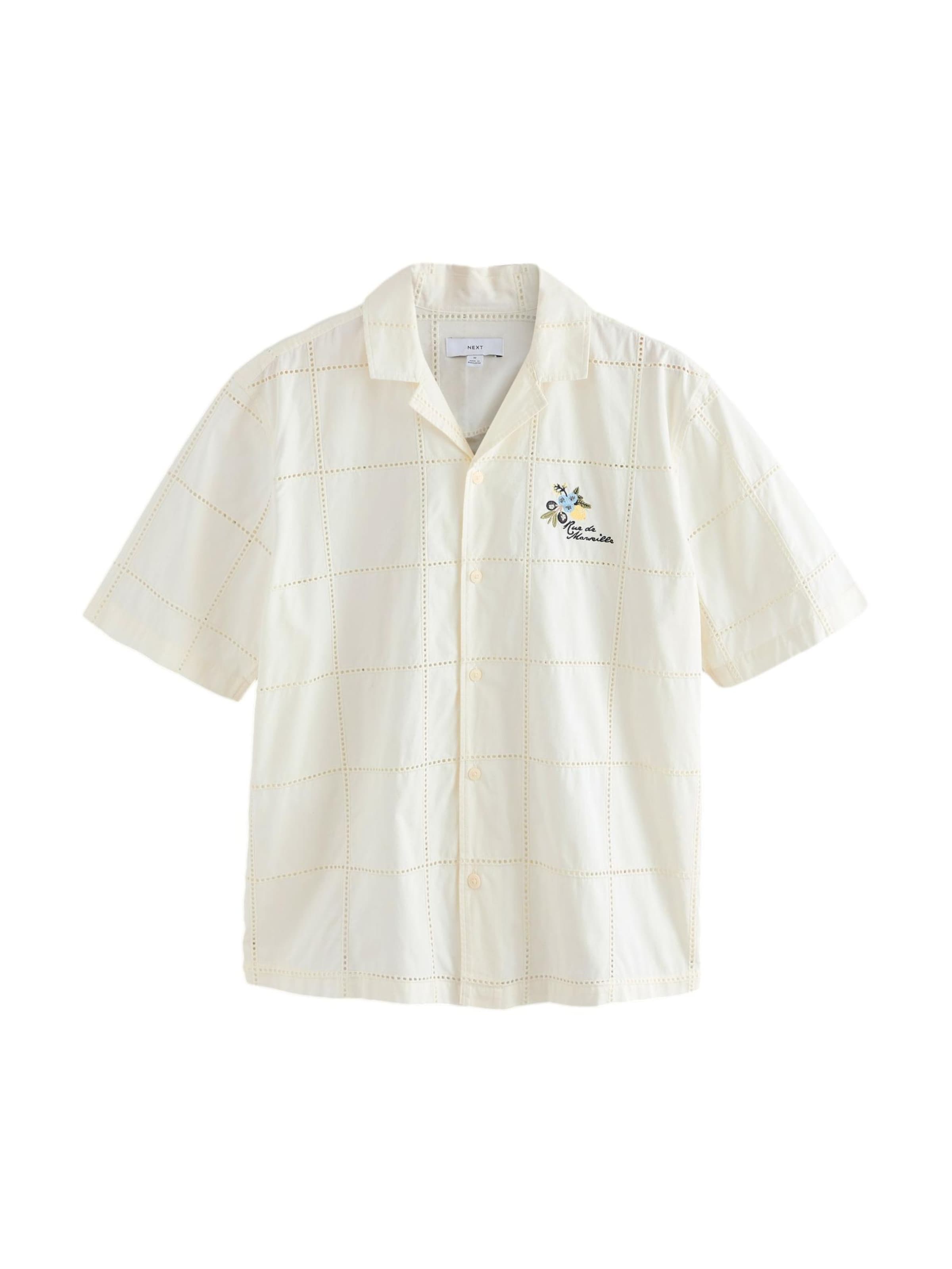 Coupe regular Chemise Next en blanc : devant