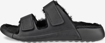 ECCO Slippers in Black: front