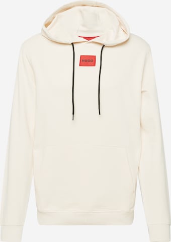 HUGO Sweatshirt 'Daratschi214' in Beige: front