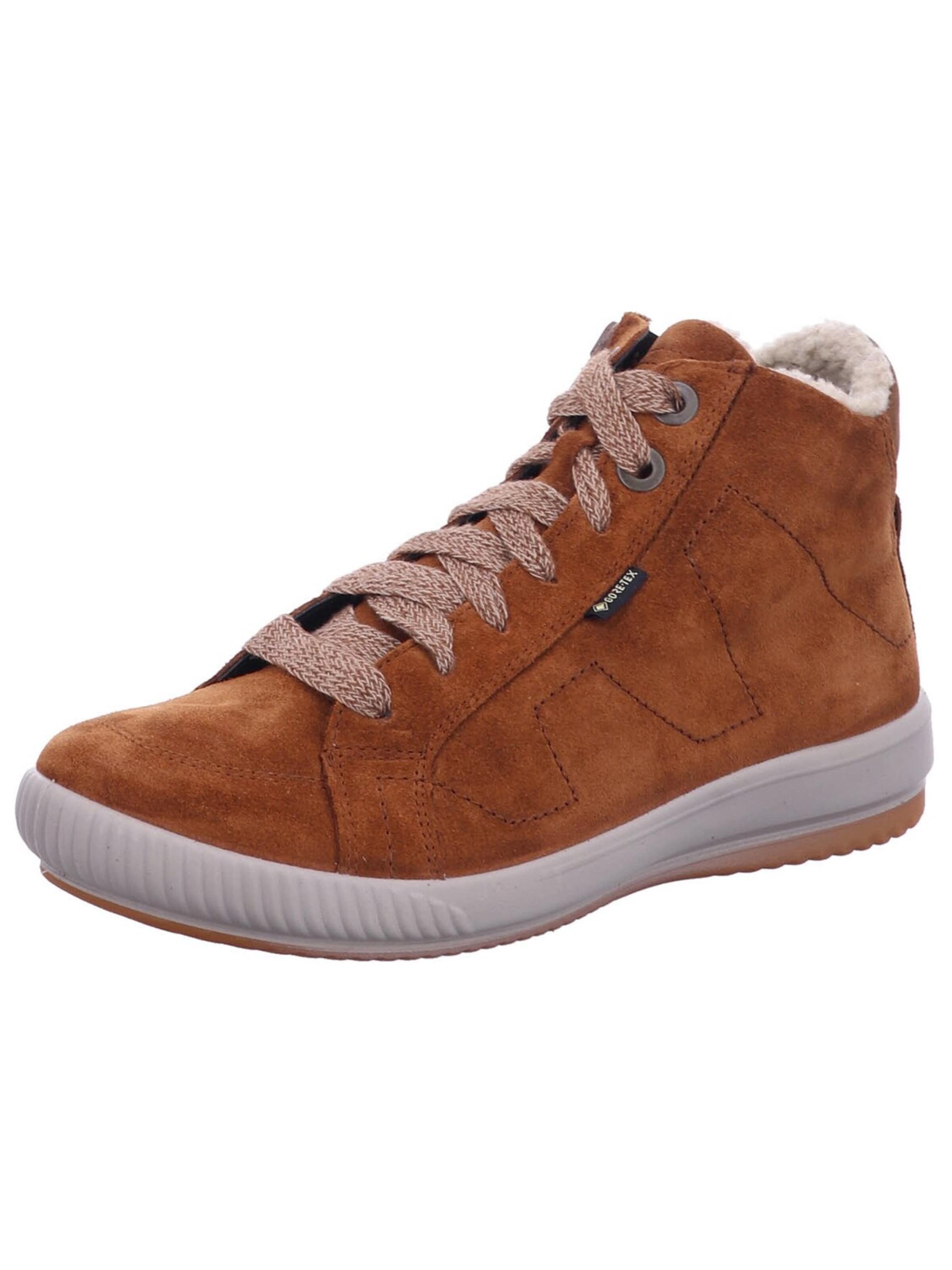 Legero - Botines con cordones 'Schnürstiefel Damen 2-000268 3010 Echtleder in braun' en marrón: frente