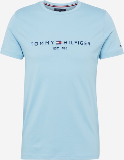 TOMMY HILFIGER Tričko - námornícka modrá / svetlomodrá / červená / biela, Produkt