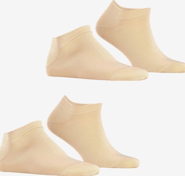 ESPRIT Füßlinge 'Basic Uni 2-Pack' in Beige: Vorderseite