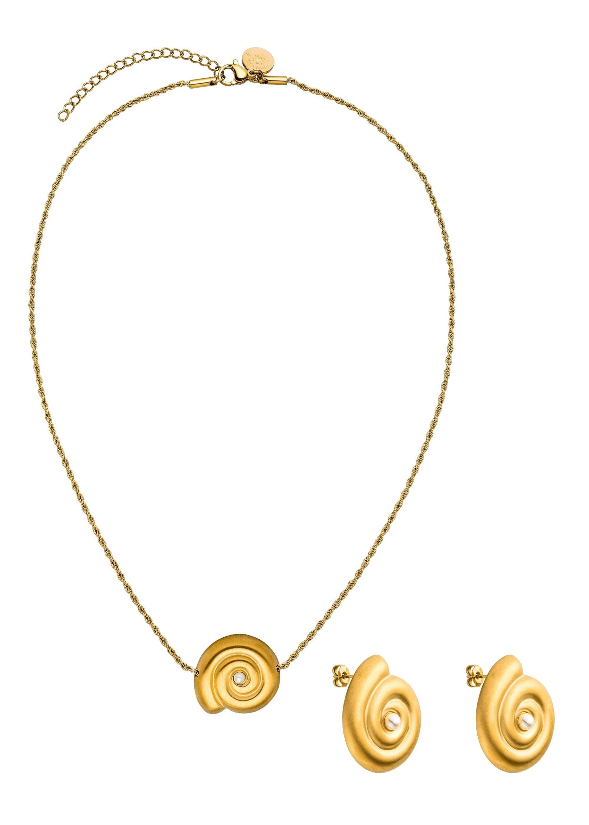 PURELEI Sieraden set 'Oceanfront' in Goud: voorkant