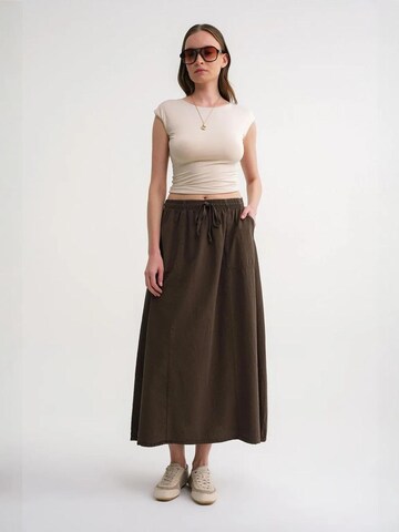 MixRay Skirt in Brown: front