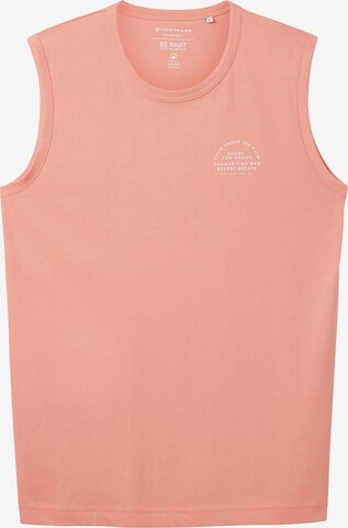 T-Shirt TOM TAILOR en orange : devant